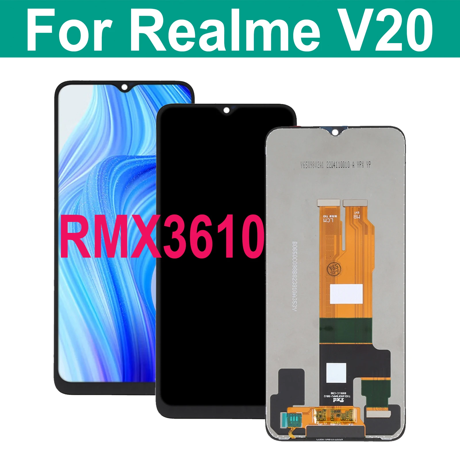 OPPO Realme V20 RMX3610 Ekranı İçin En İyi LCD Ekran ve Dokunmatik Ekran Montajı