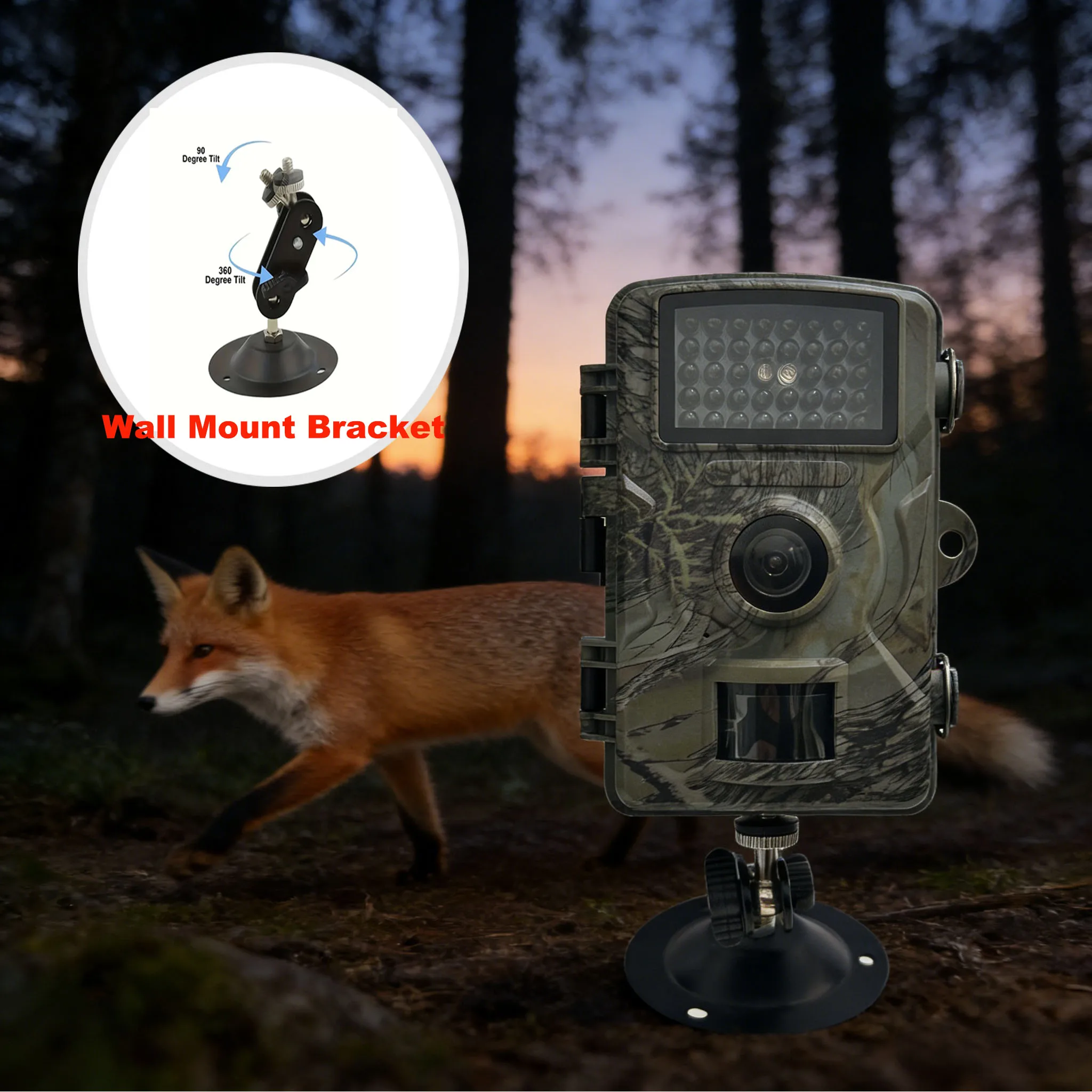 720P Rotatable Wall…