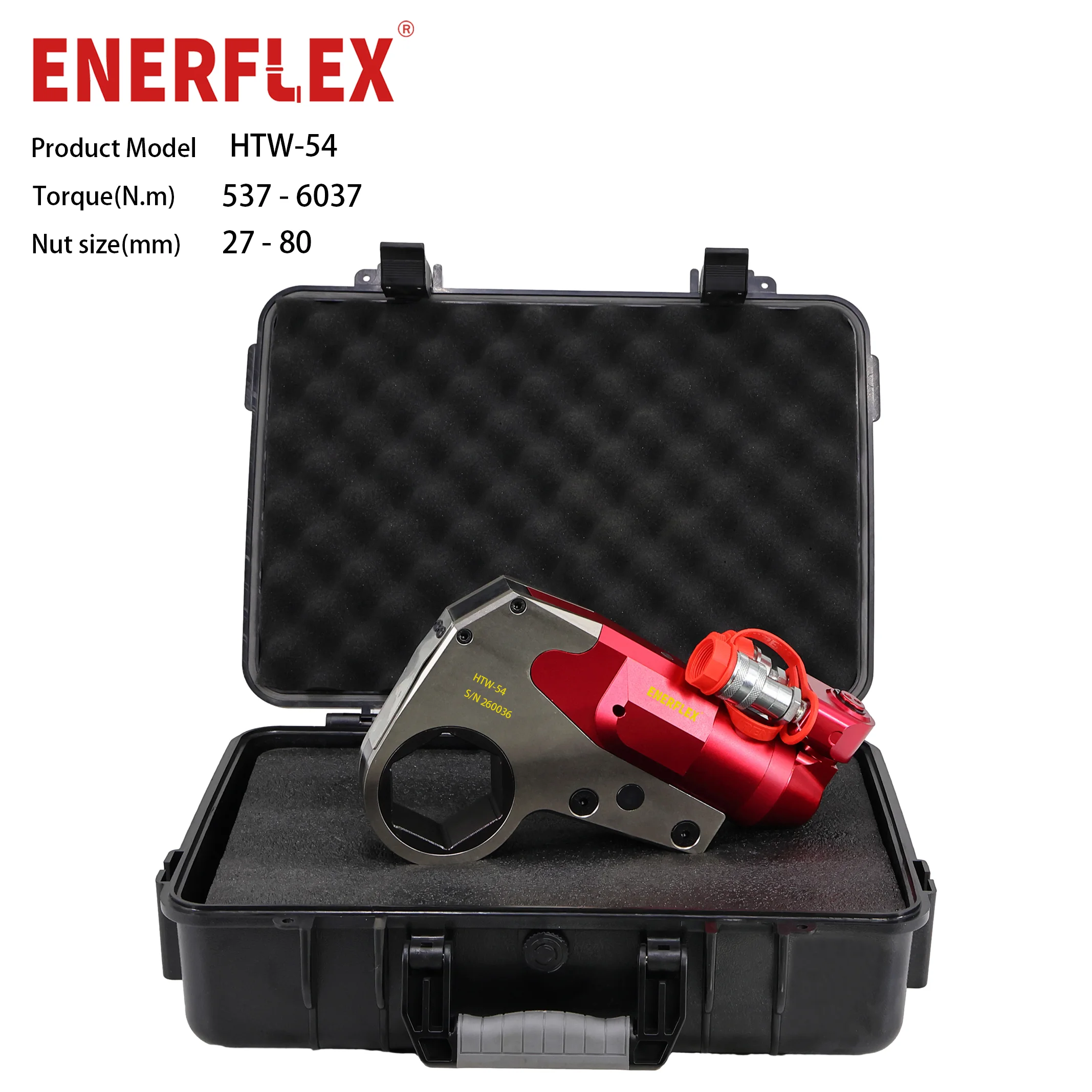 Drive Type Aluminum-titanium Low Profile Hydraulic Torque Wrench Hollow Hydraulic Torque Wrench