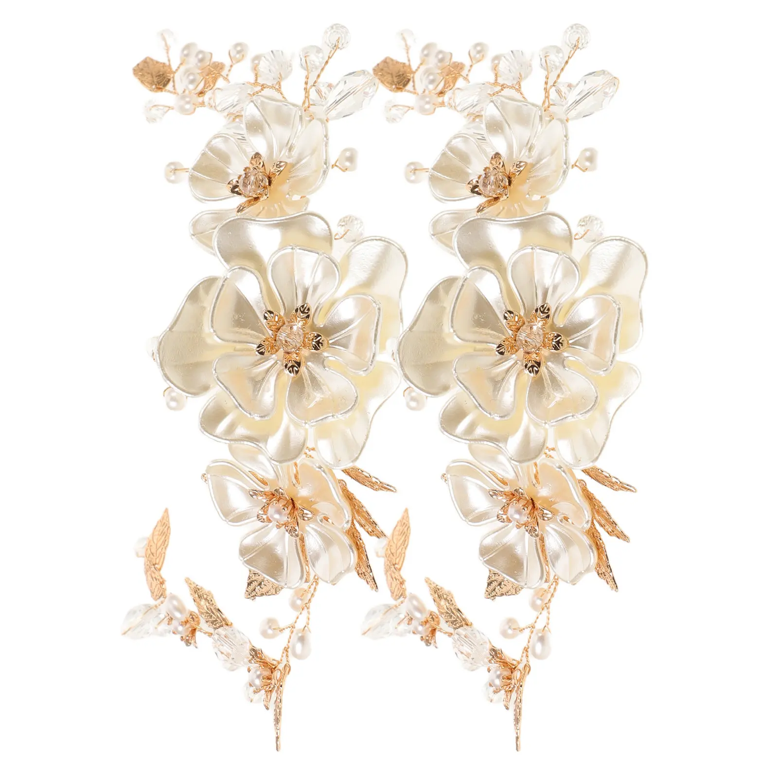 2Pcs Wedding Headband for Bride Pearls Headband Handcrafted Bridal Hair Band Comfort All Day Wear Elegant Keepsake Memory Floral