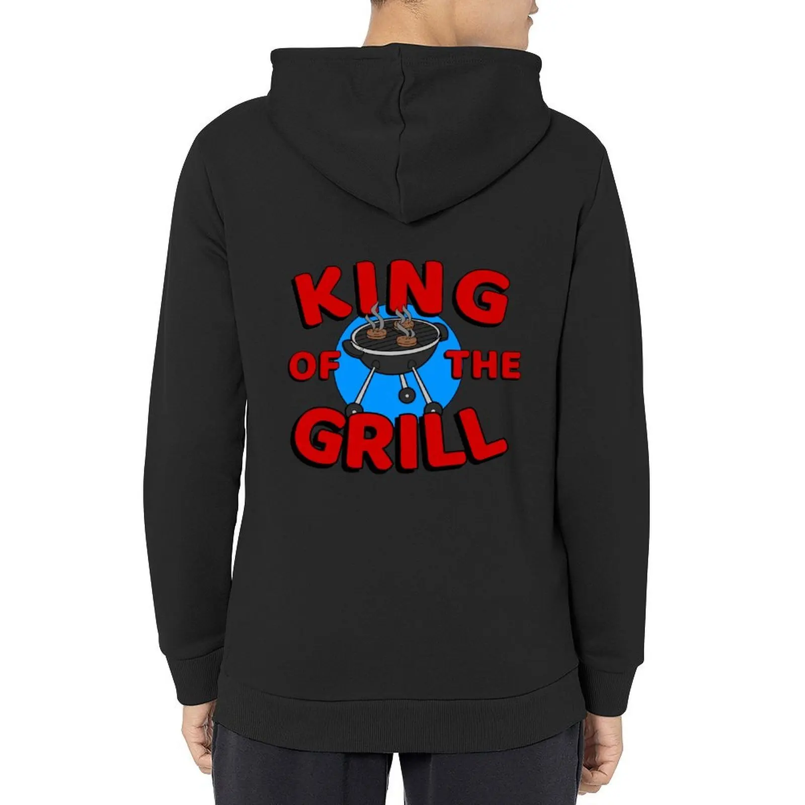 

King of the Grill Hoodie fashion men autumn new products winter clothes mens designer clothes pullover hoodies
