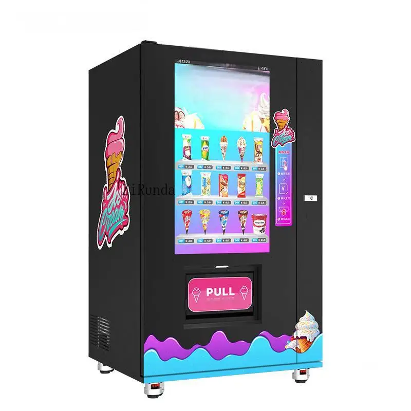 Distributore automatico di gelato congelato a grande schermo