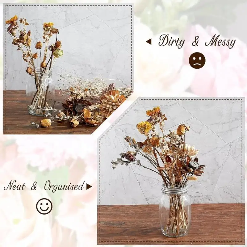 J1HF Jar Lid Metal Flower Lid Insert Grides Flower Lid for Jar