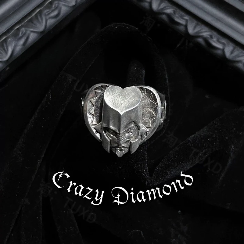 JOJO Fantastic Adventure Immortal Oriental War Help Crazy Ring Men's Personality Trend Design Creative Open Ring