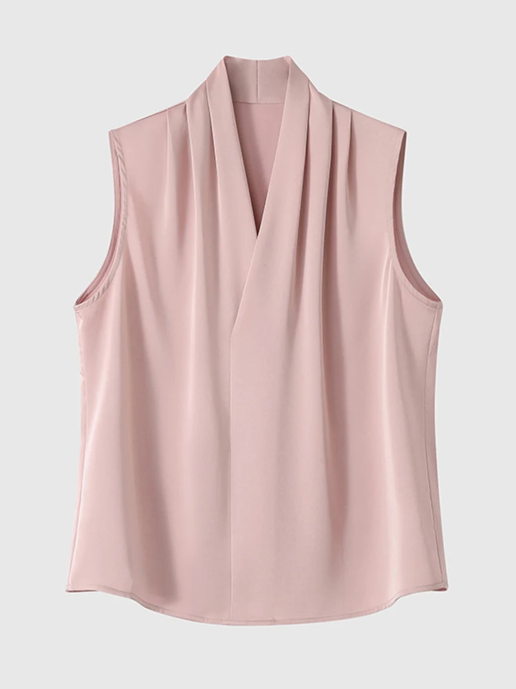 

Ele V-Ne Svel шифоновый ириль для поездок на работу Sle, летнее новое поступление, многослойный жилет для похудения, универсальный топ для женщин