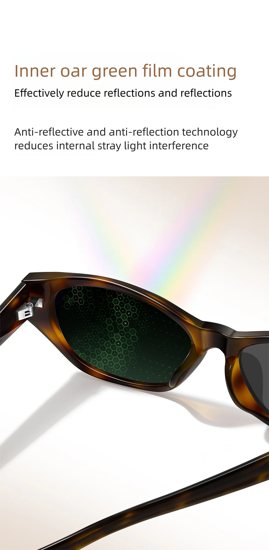 CAPONI Modische polarisierte Damen-Sonnenbrille 2026, Acetat, Outdoor, originelles Design, Brillen, UV400-Schutz, grüne Farbtöne, CP36015 – Detail 8