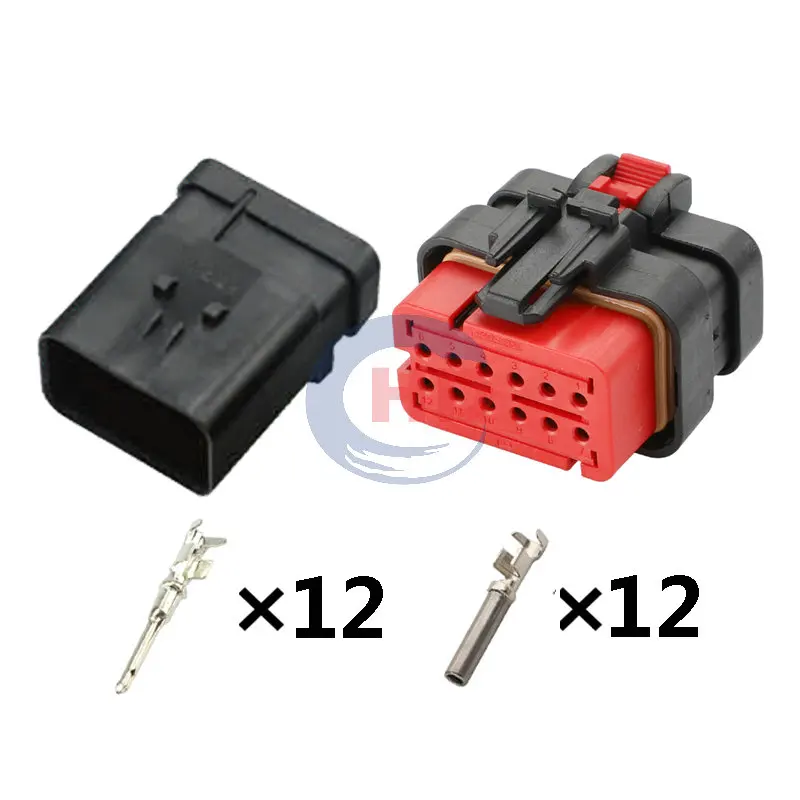 1-20 sets 12 Pin auto wiring harness plug cable electric plug connector 776438-1 776437-1