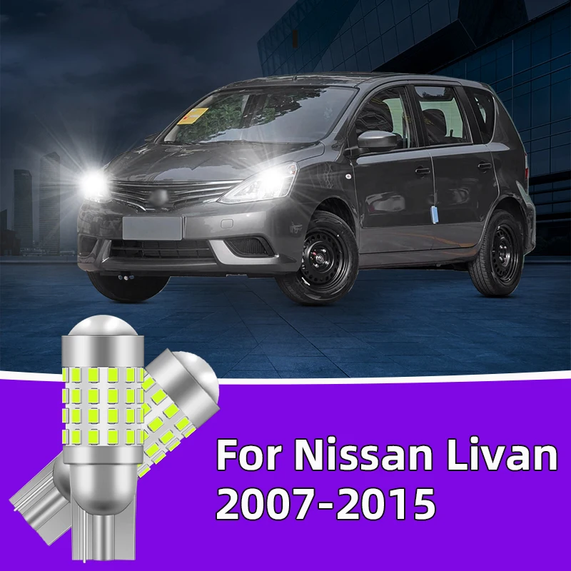 

2PCS For Nissan Livan 2007-2015 Car Led Bulb T10 W5W 194 width lights side marker position Signal Lamp 12V 24V Clearance Lights