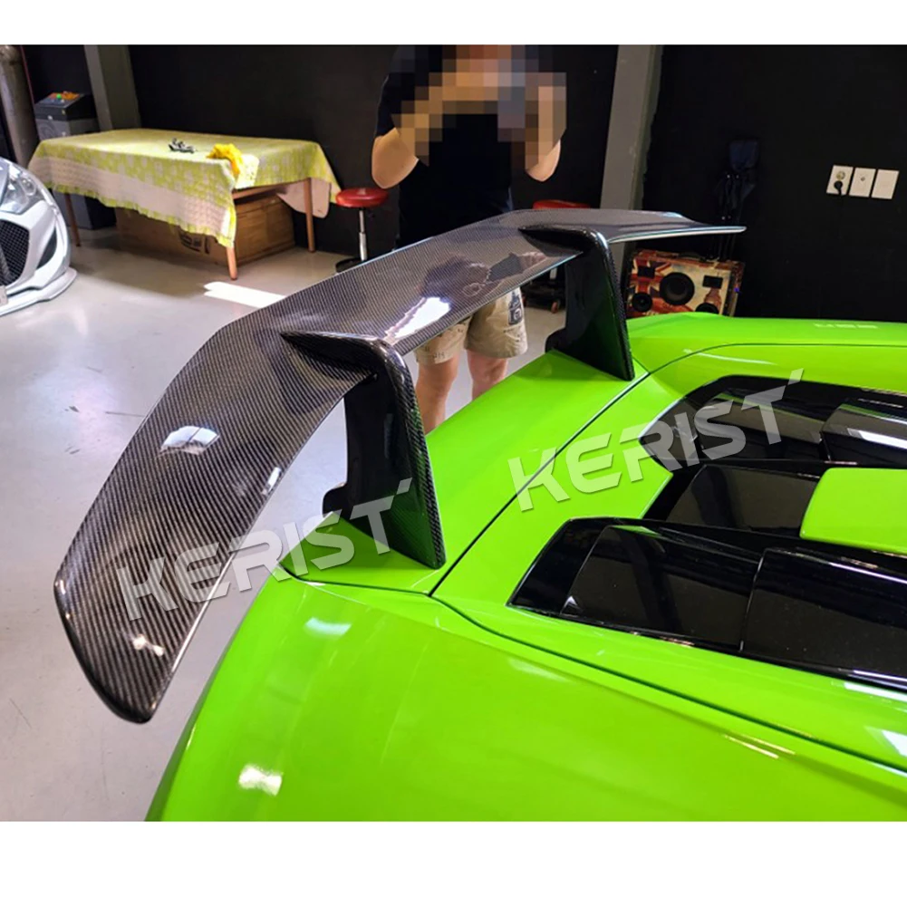 Carbon Fiber Rear trunk Wing Spoiler for Lamborghini Huracan LP580 LP610 Coupe 2-Door 2015-2018 Car Accessories