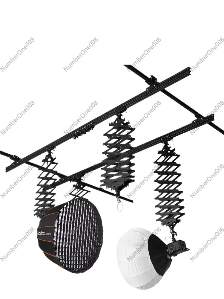 

Photography lamp holder, flash telescopic instrument, studio softbox ceiling lamp hanger 2.2 meters telescopic instrument