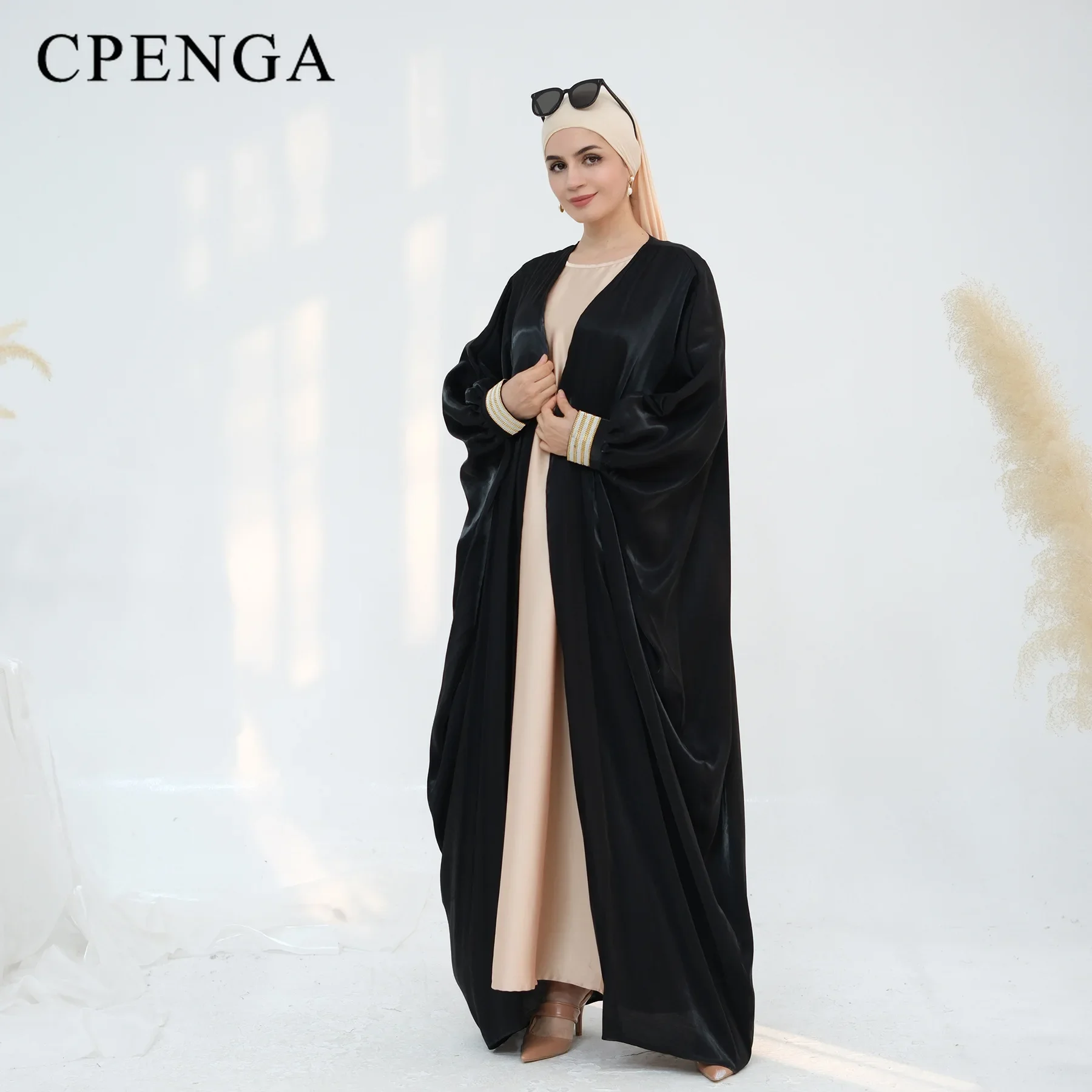Ramadan Middle East Muslim Modest Cardigan for Women 2025 Islam Femme Abaya Elegant Dubai Loose Outift Fashion Turkey Solid Robe