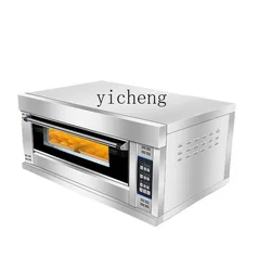 Tqh Electric Oven Large Baking Chamber Single Double Plate Baking Bread Pizza Pancake Gas Oven