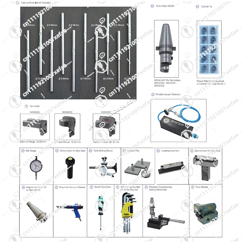 BV60S Powerful Valve Seat and Guide Repair Cutting Boring Machine Engine Retrofit Cylinder Head Grinder
