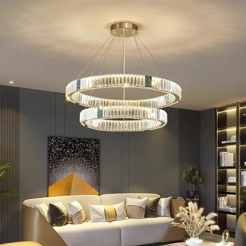 home decorationPendant lights, luxury crystal living room chandelier, dining room Pendant lamp, ceiling light, indoor lighting