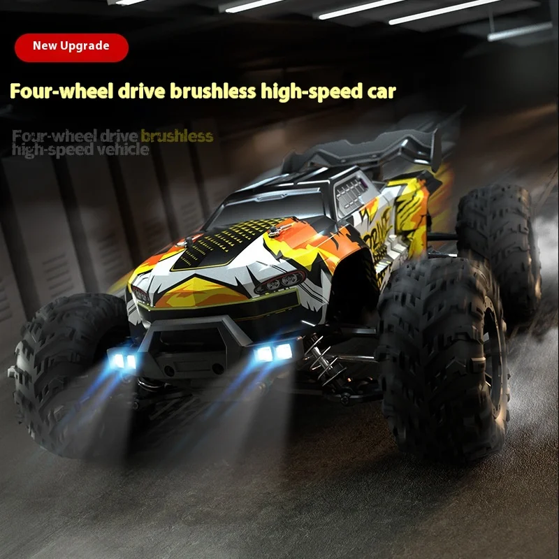 1:16 Brushless RC Car 2.4G Off-road RC Car with LED Lights High Speed 70Km/H Can Drift RC Car Gift Toys Adult Toys For Kids