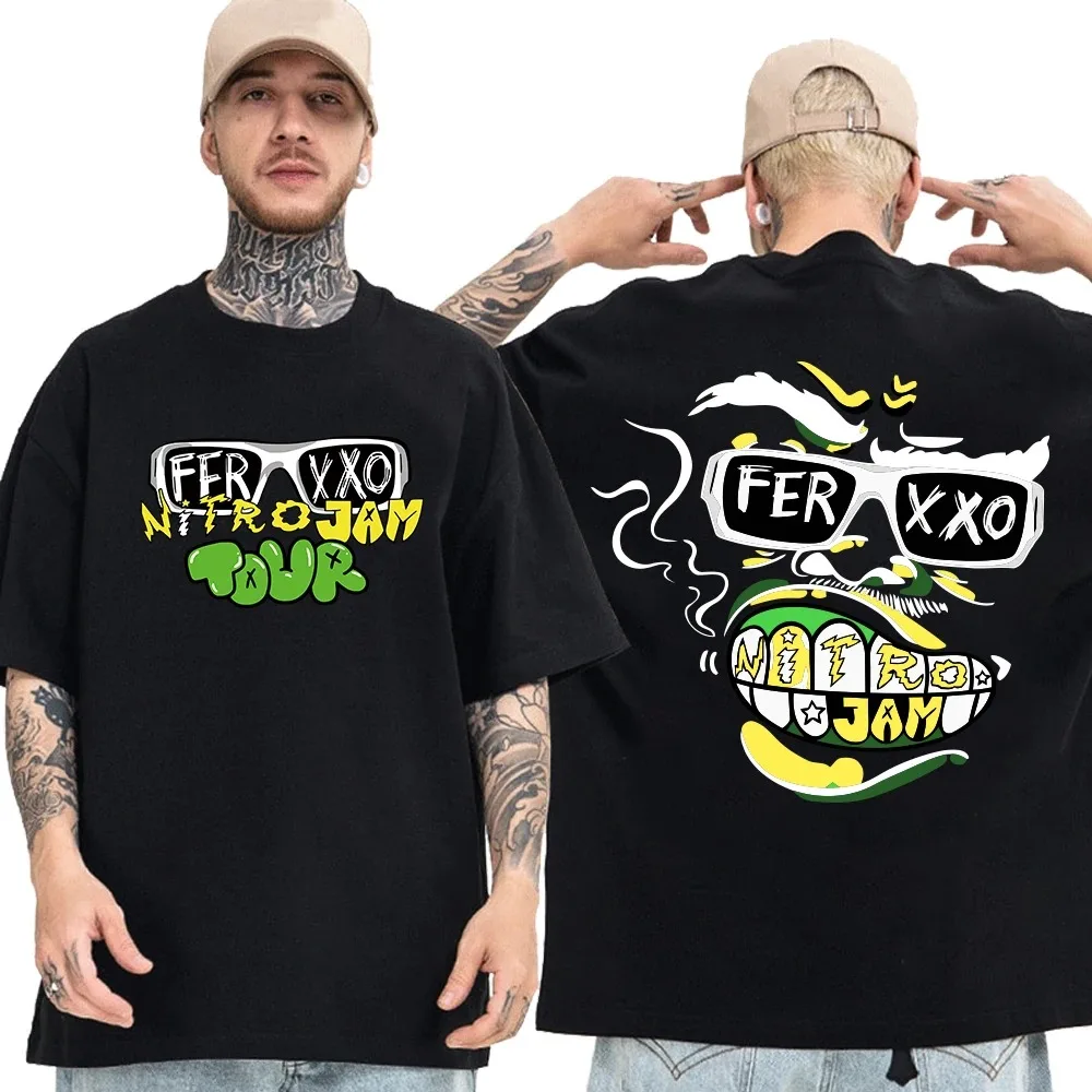 Feid Ferxxo T-Shirt Rapper Tshirts Short Sleeve Top Hiphop T Shirts Unisex Y2K Tshirt Tops