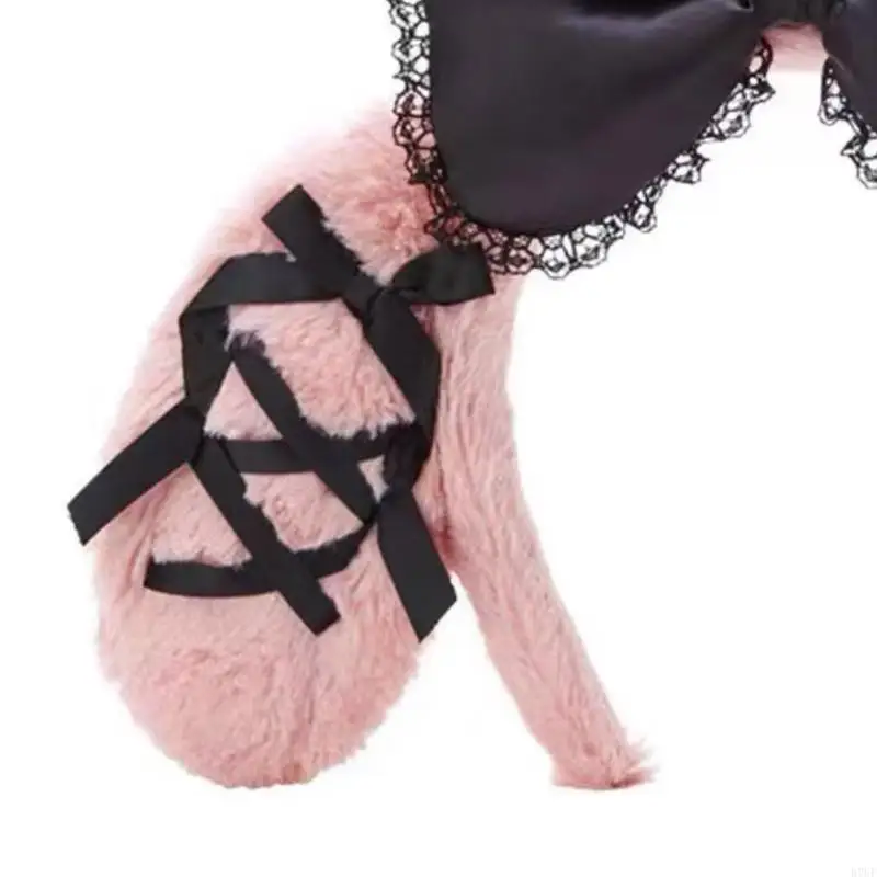 R7uf zoete haaraccessoires vrouwen was gezicht haarband melodie oren pluche haarhoop