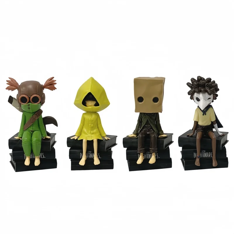 Figura de Personaje del Juego Little Nightmares 3, 4 Estilos, Six Mono Alone, Estatua de PVC Sentada, Modelo de Muñeca para Decoración de Escritorio, Regalo