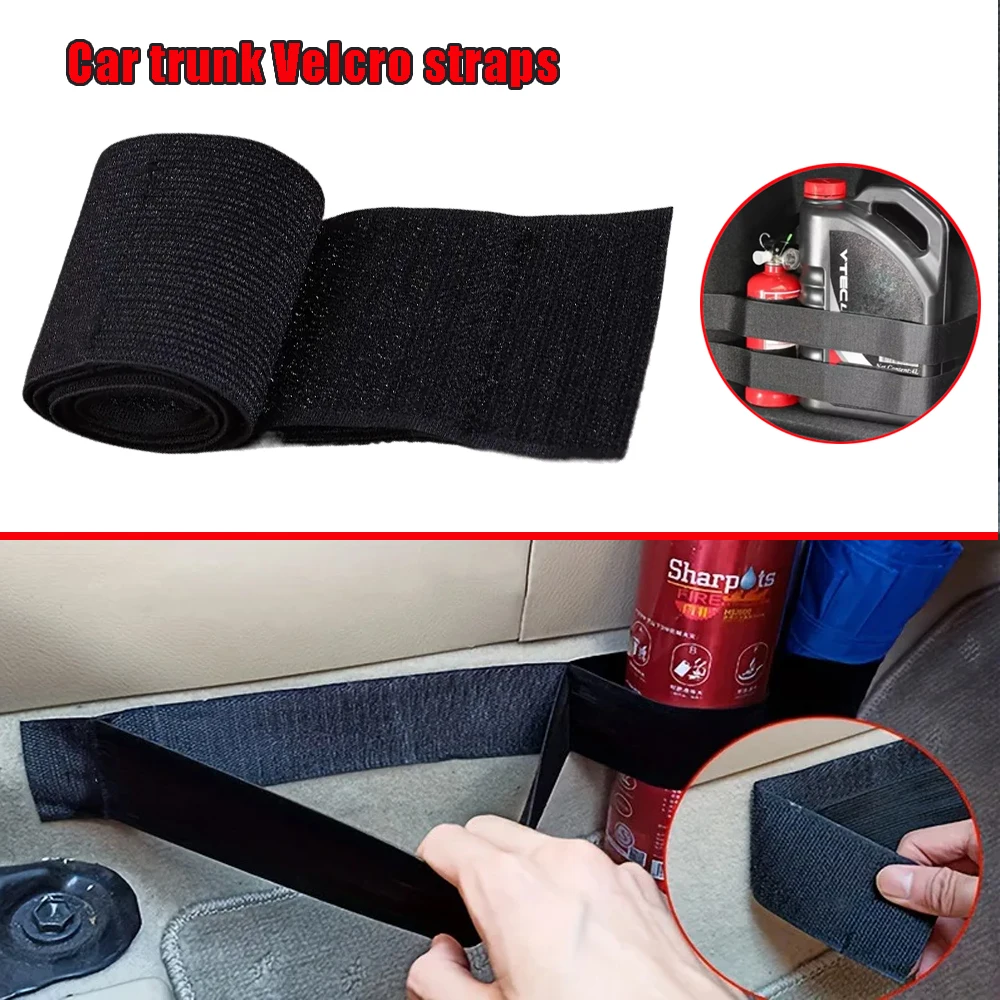 Storage Organization Car Trunk Organizer Black Magic Tapes Fixing Belt Bag Tapes Fixed Auto Interior Accessories