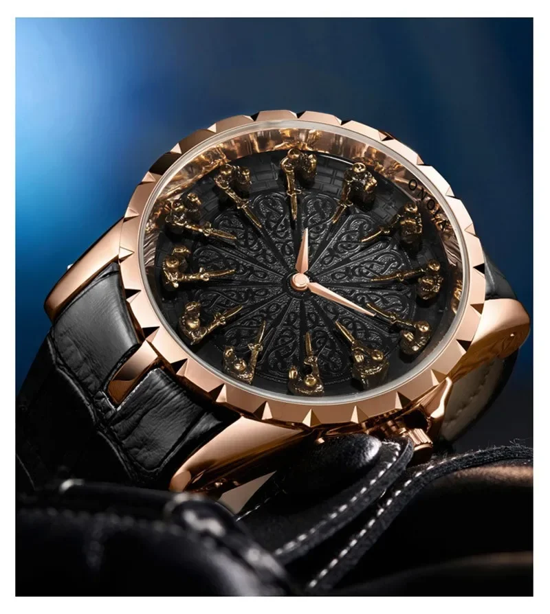 Men Watch Luxury Brand High end Middle Ancient Personality Classic Trend Waterproof Leather Male Fashion Quartz Clock Watches - Image 4