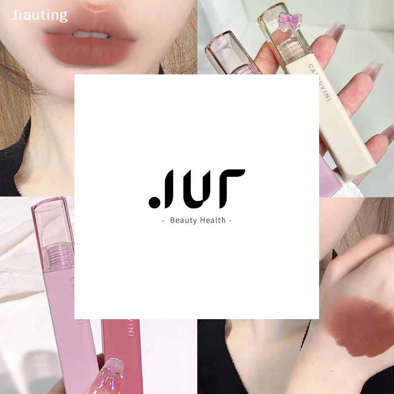 Silky Velvet Lip Gloss Matte Lip Mud Waterproof Non-Stick Cup Lip Glaze Smudge Proof Not Fade Liquid Lipstick Women Makeup