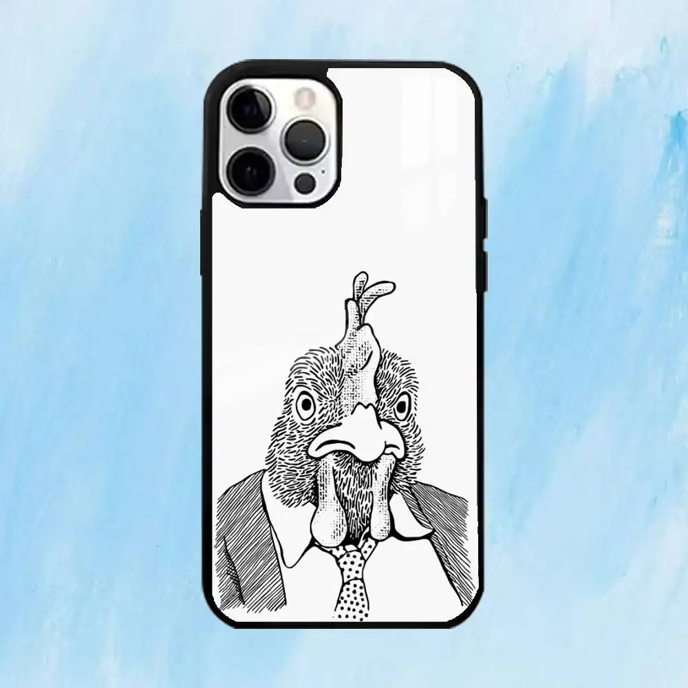 حافظة هاتف Q-quirky R-rooster لهاتف iPhone17,16,15,14,13,12,11 Plus، Pro Max Magnetic للشحن اللاسلكي Magsafe #3