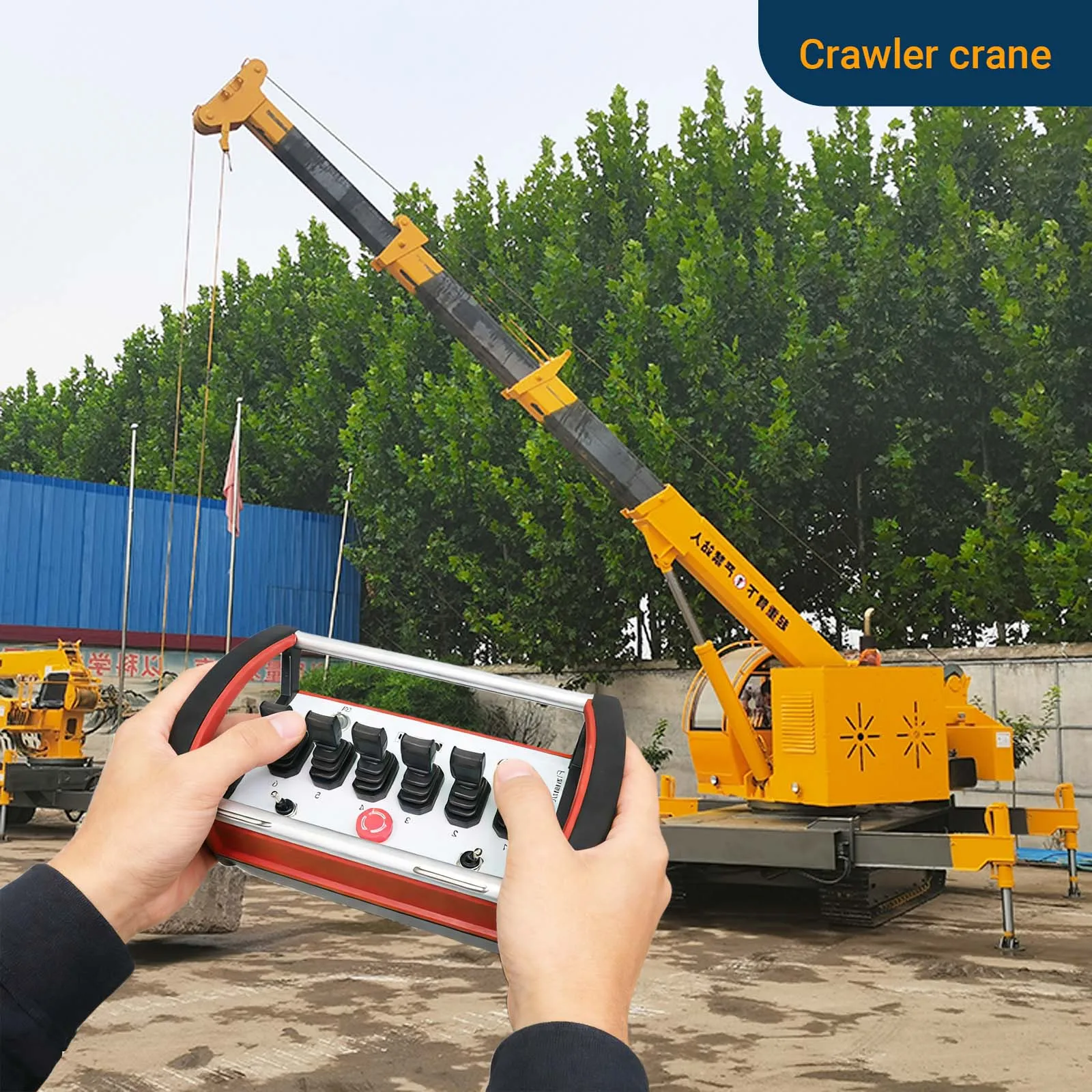 6 Lever Hydraulic Wireless Remote Control With Fast/Slow & Lock/Unlock Function 2-Year Warranty For Truck-Mounted Crane