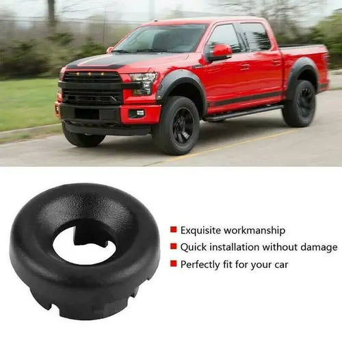 Imagen 2 del producto Tapa de anillo de palanca de cambios de sobreducción automática, compatible con Ford F150 F250 1992-2004, manija de columna de dirección, cubierta de bisel final de botón