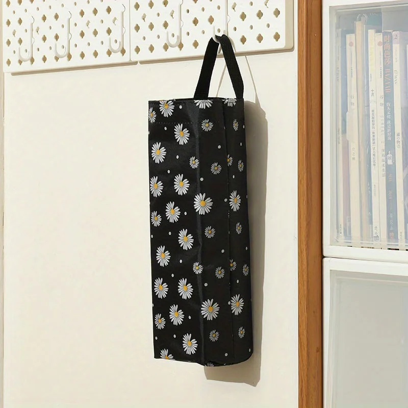 1pc Wall Mounted Garbage Bag Storage Bag Plastic Bag Dispenser Storage Pouch Garbage Bag Kitchen Gadgets