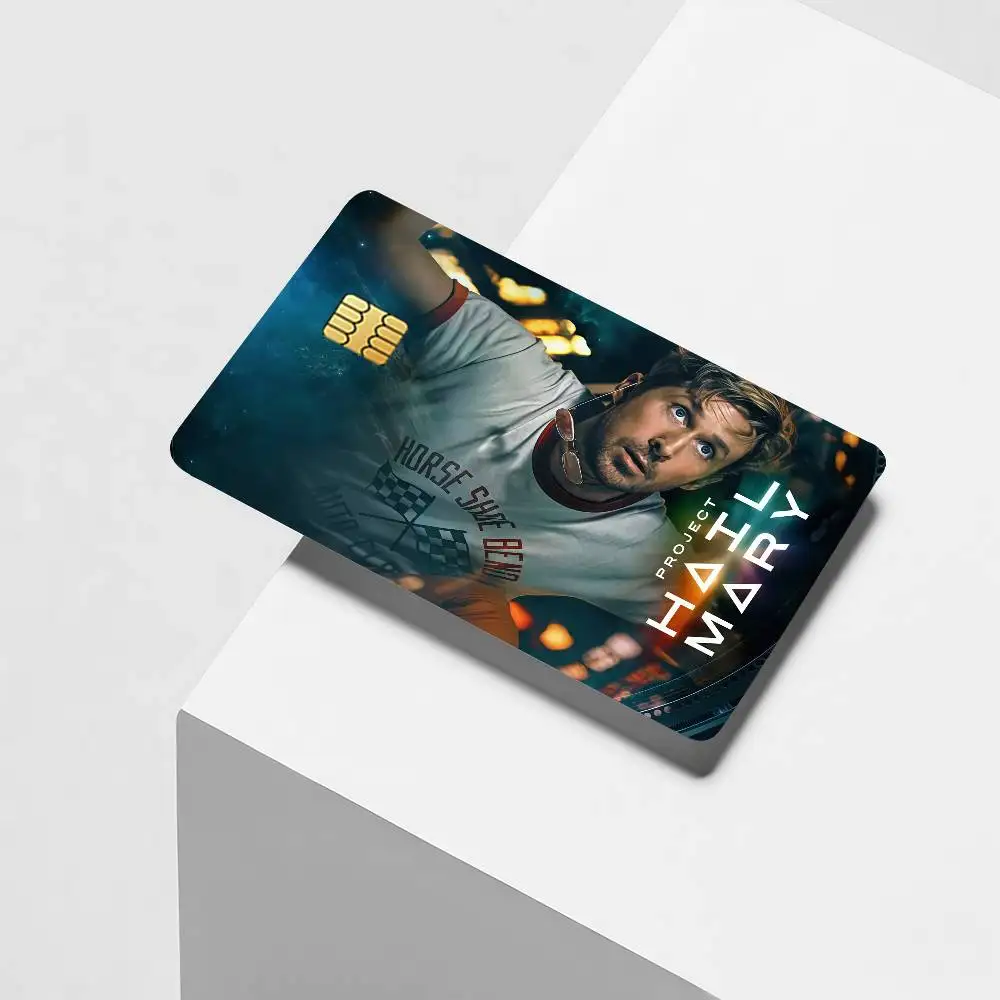 Movie P-Project Hail Mary Credit Card Decorative Card Stickers Suitable For Bank Cards Metro Transit Anti-scratch Gift 4PCS