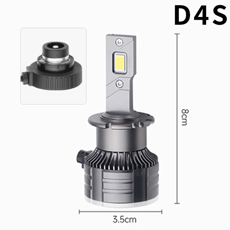 D1S LED Headlight HID D2S D3S D4S D5S D8S for BMW Mercedes Benz Audi Volkswagen plug and play 1:1 turbine car light bulb