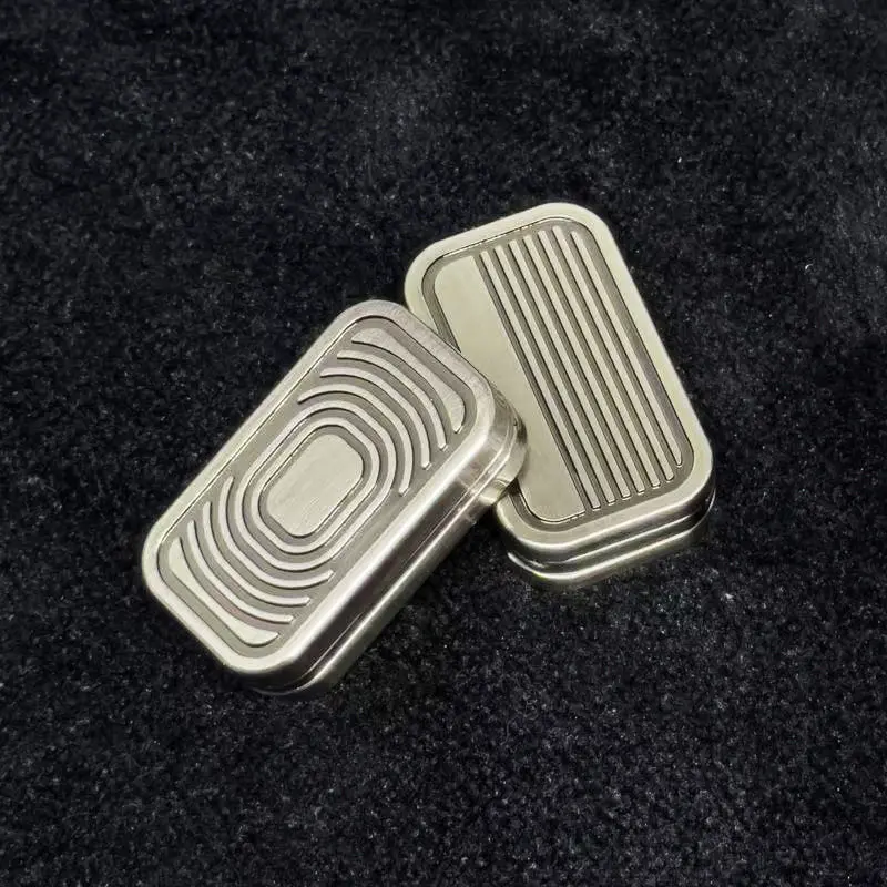 Metal Infinite EDC Push Slider Magnetic Tactile Paragraph Click Coin Mechanical Fidget Toy Portable Pocket Stress Relief