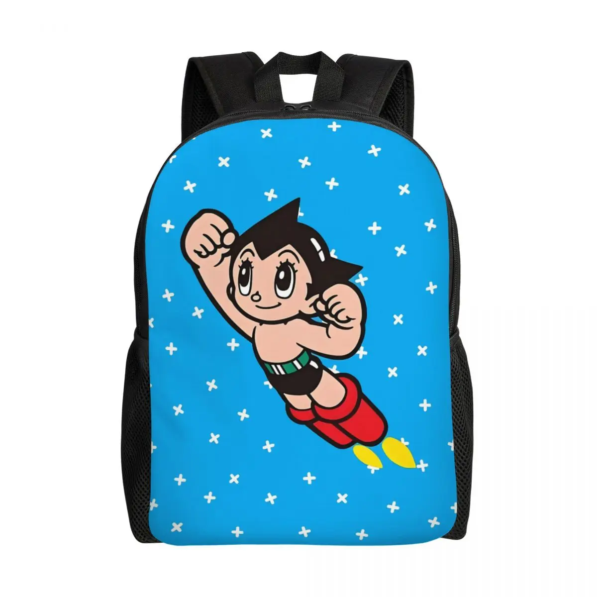 Maßgeschneiderter A-Astroed Boy Anime Laptop-Rucksack für Damen und Herren, einfache Büchertasche für Studenten, Cartoon-Tasche