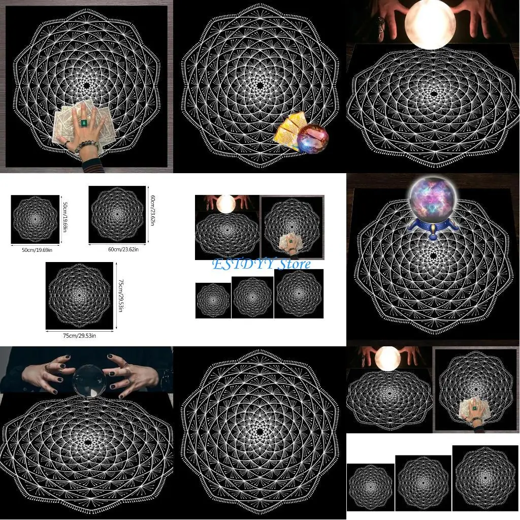 

G6DE квадратная байка, ткань для алтаря Таро, настольный игровой коврик, коврик для астрологических оракулов, чехол для стола,