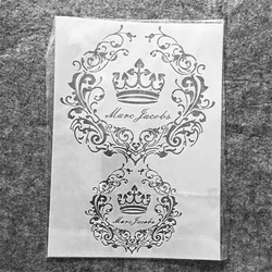A4 29cm Vintage Crown Garland DIY Layering Stencils Wall Painting Scrapbook Coloring Embossing Album Decorative Template