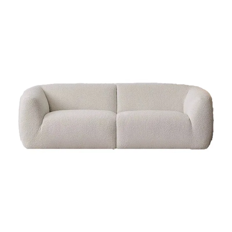 cx minimalist fabric sofa living room small apartment straight row cloud three-person sofa modern simple sofa