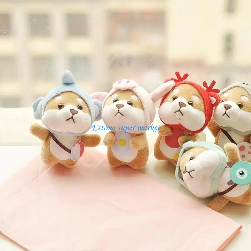 

090b Fancy Bag Подвесная миниатюрная мягкая щенка плюшевая фаршированная для куклы для сумки для тота для k