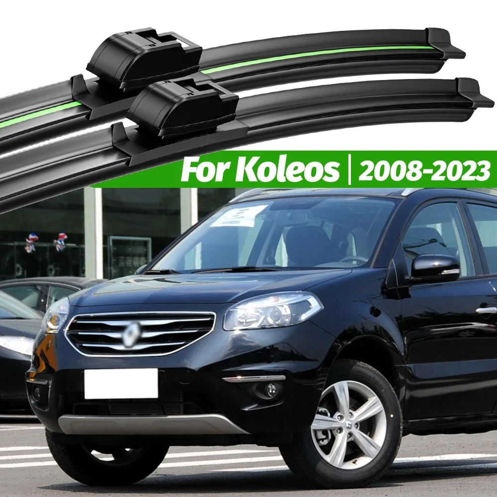 

For Renault Koleos 2008-2023 2pcs Front Windshield Wiper Blades 2009 2010 2015 2016 2017 2019 2021 Windscreen Window Accessories