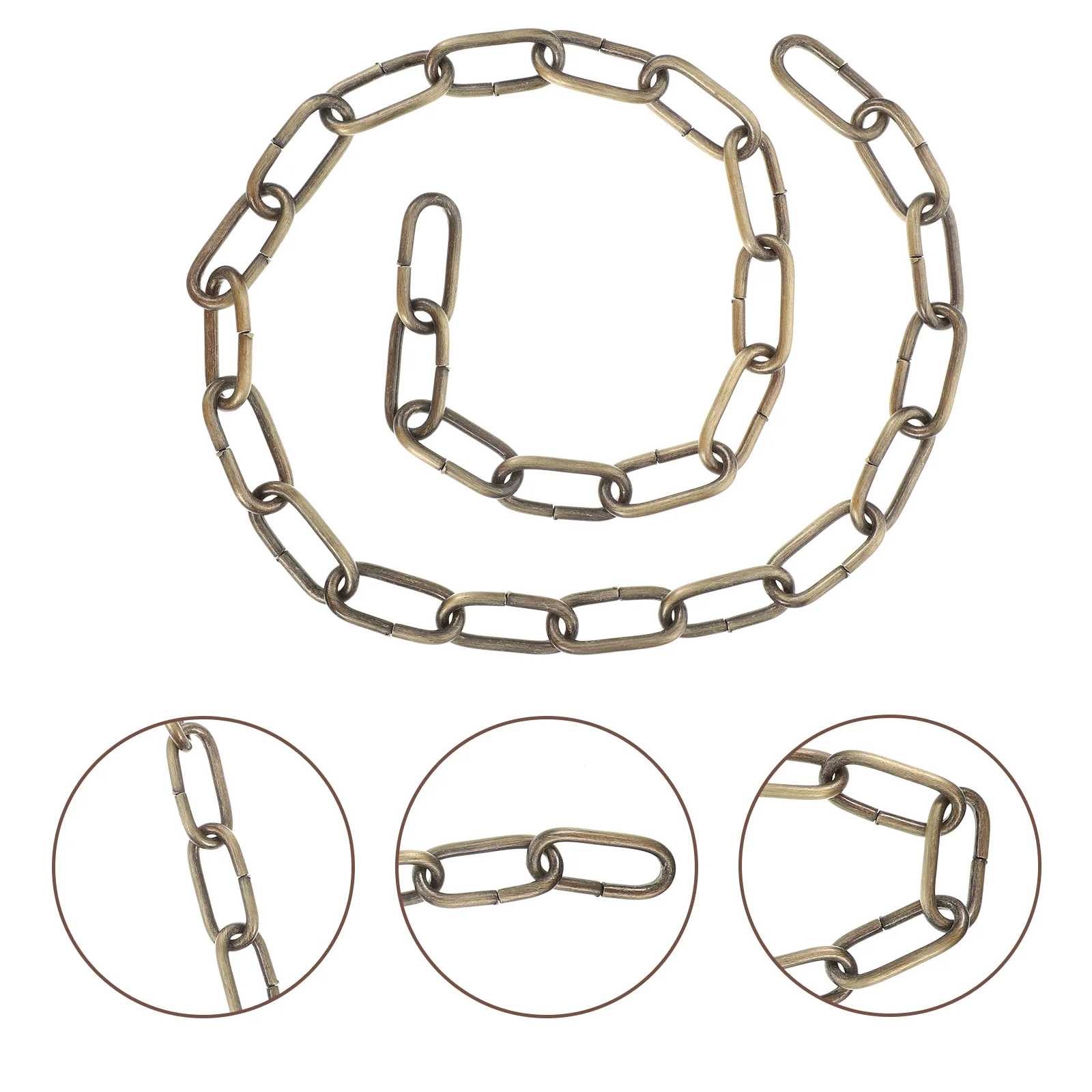 

1Pcs Chandelier Accessory Chain Iron Art Hanging Light Decor Moderate Length for Indoor Outdoor Use High Strength Reliable Lamp