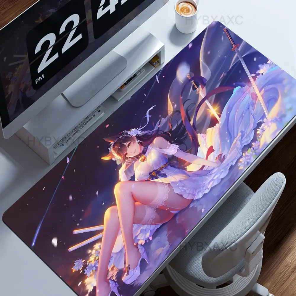 

K-Kaga A-Azur L-Lane Mousepad Large Anti-Slip Mouse Pad Stitched Edges Mat Durable Desk Laptop Gaming​ Keyboard Pad XXL