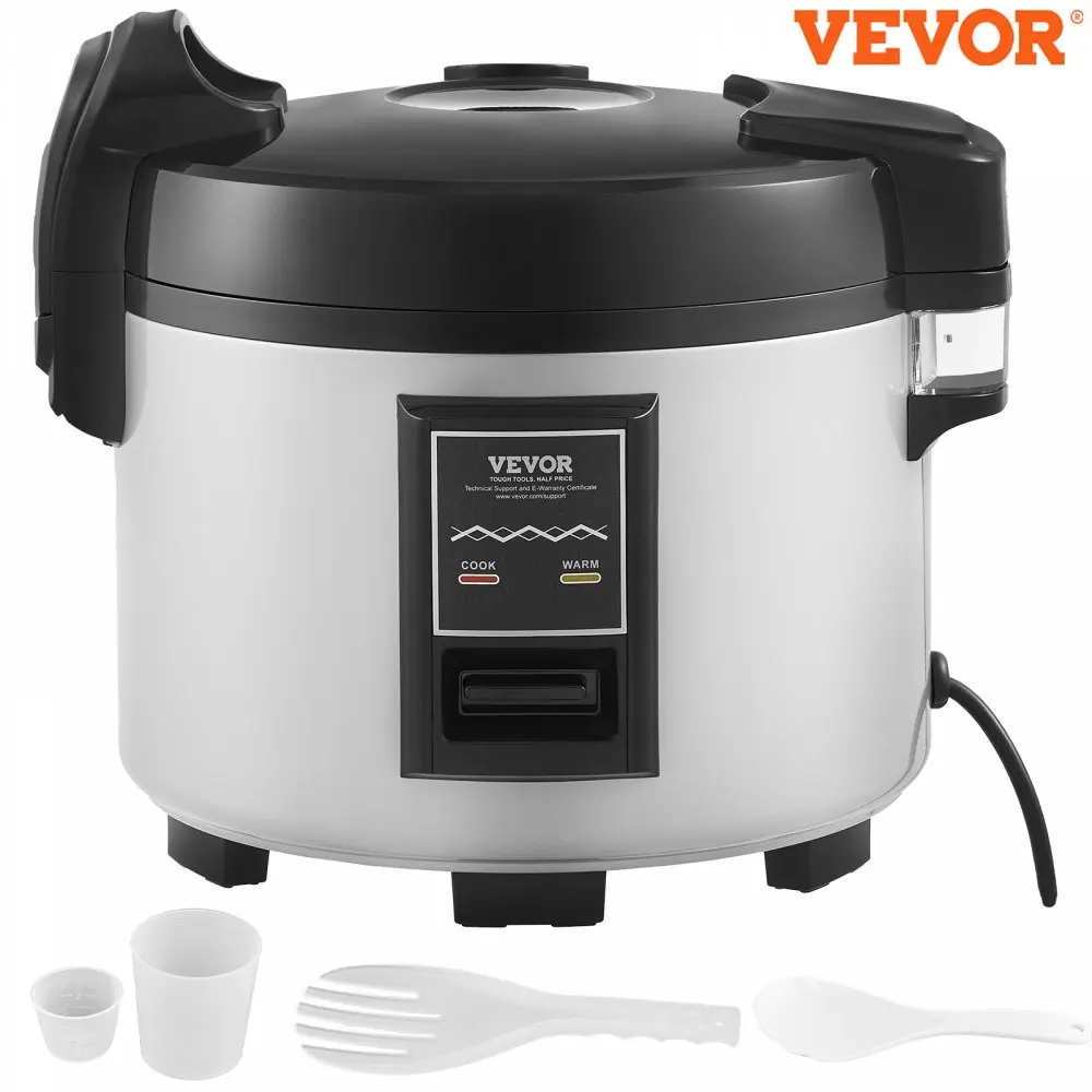 VEVOR Commercial Rice Cooker 60-Cup Rice Cooker 13.74 Qt Large Rice Cooker and Warmer with Nonstick Inner Pot Fast Cooking