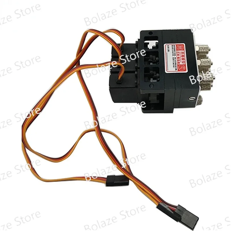 1Pc 2CH/3CH/4CH/7CH Hydraulic Oil Valve Controller with Servo Durable Hydraulic Oil Valve for 1/12 RC Excavator Bulldozer Parts