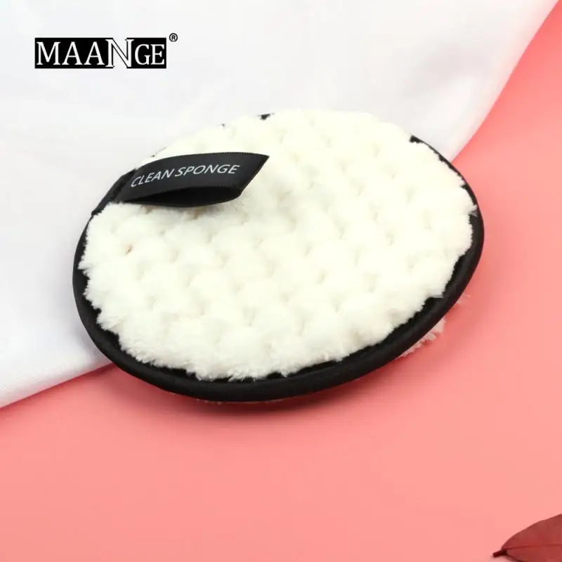 Vezel Make-Up Remover Pad Herbruikbare Gezicht Schoon Spons Doek Handdoek Cosmetische Bladerdeeg Make-Up Accessoires