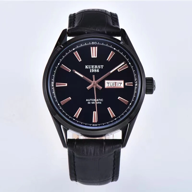 KUERST LLarge Dial automatic Mirror PolarizedCalendar Fashion Trend Watch