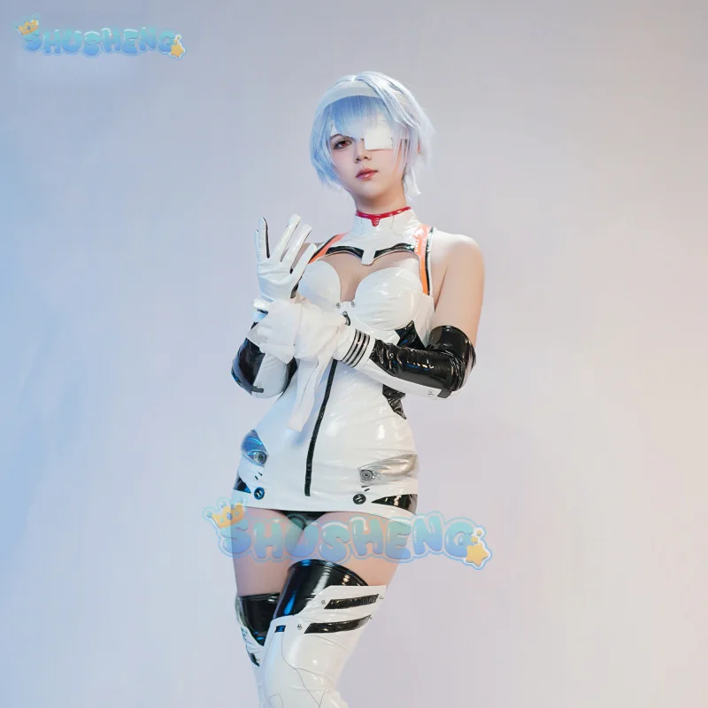 

2025 EVA Ayanami Rei Cosplay Costume Uniform Halloween Carnival Party Christmas Play Role Clothes Clothing for Women Shusheng
