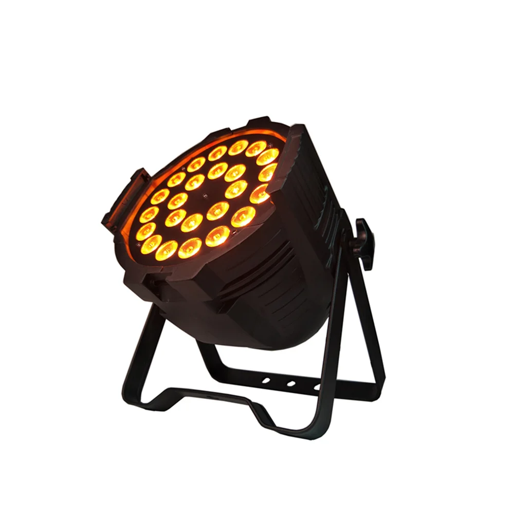 

6pcs/lot 24x18w 6in1 rgbwa uv dj par led par light DJ Par Cans Aluminum RGBW 4in1 beam stage light dmx light