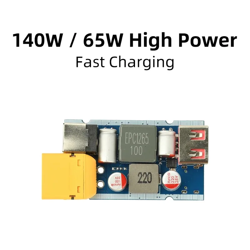 140W/65W Buck Boost Fast Charging Module PD QC Full Protocol High Power DIY Power Bank Lithium Battery Charger Circuit Board