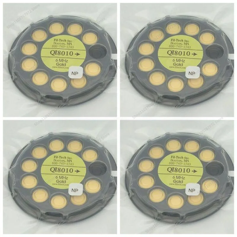 For crystal oscillator, quartz wafer, crystal wafer 6MHz oscillator QI8010 gold-plated oscillator, 10 gold oscillators