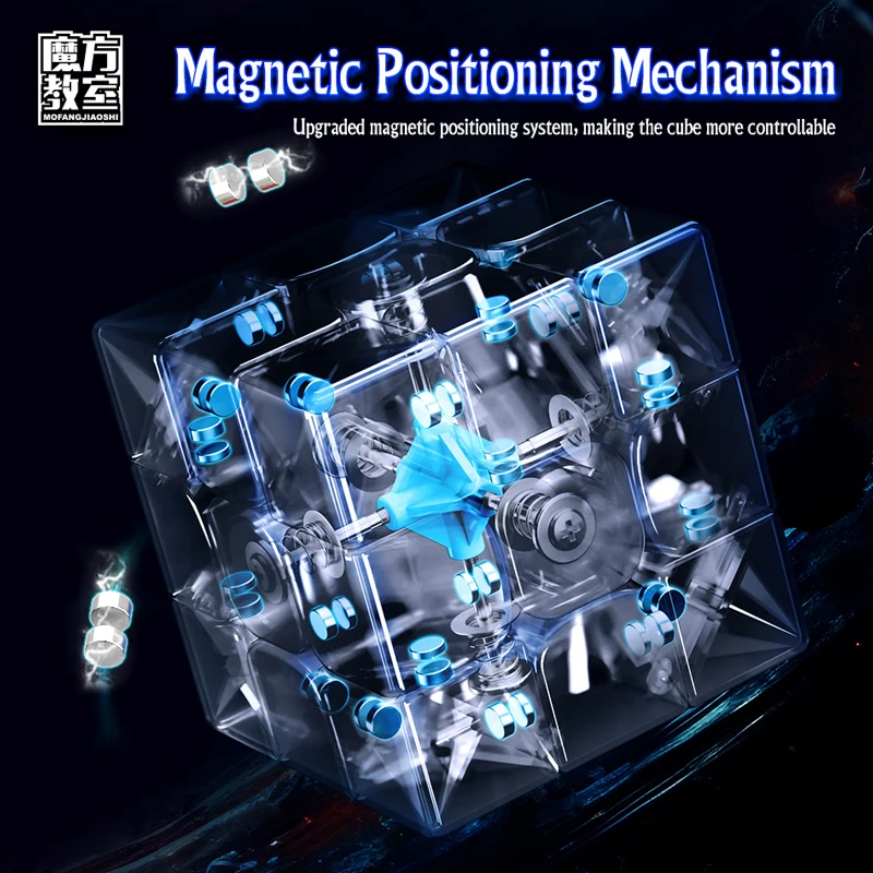 MOYU-Cubo mágico magnético UV RS3M 3x3 RS3M V2 Speedcube, rompecabezas de velocidad profesional, 3x3, 3x3, 3x3, juguetes para niños