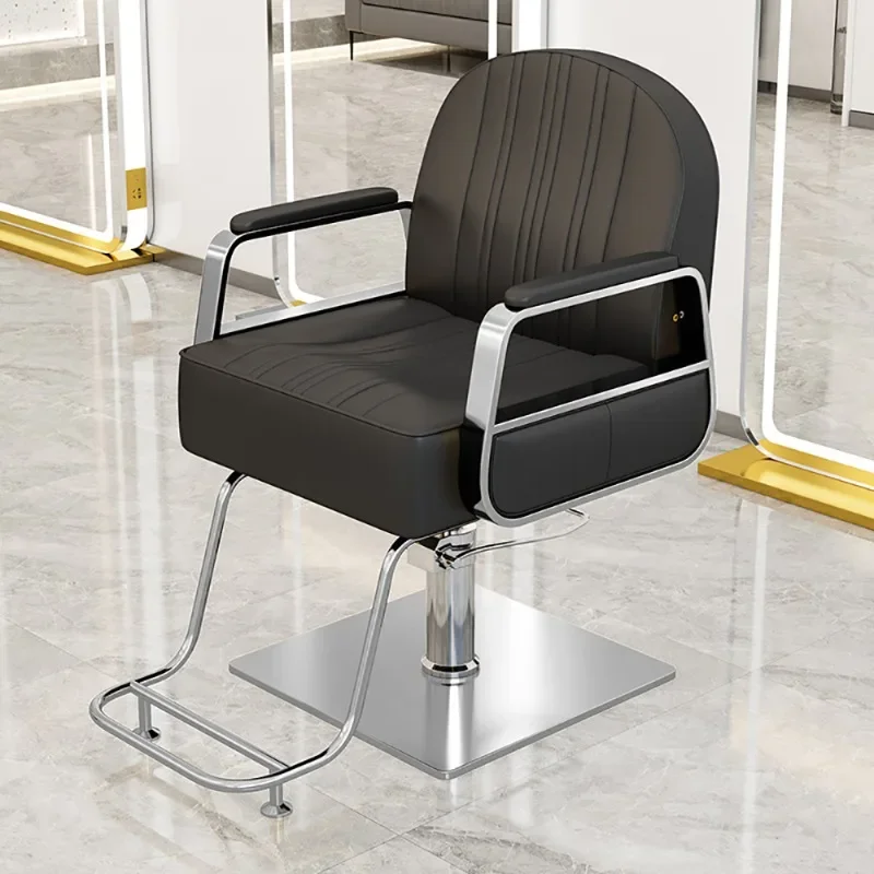 كرسي حلاق محمول للألعاب فاخر مصفف شعر صالون حلاقة بسيط كرسي حلاق المتداول Sillon De Barbería الأثاث التجاري